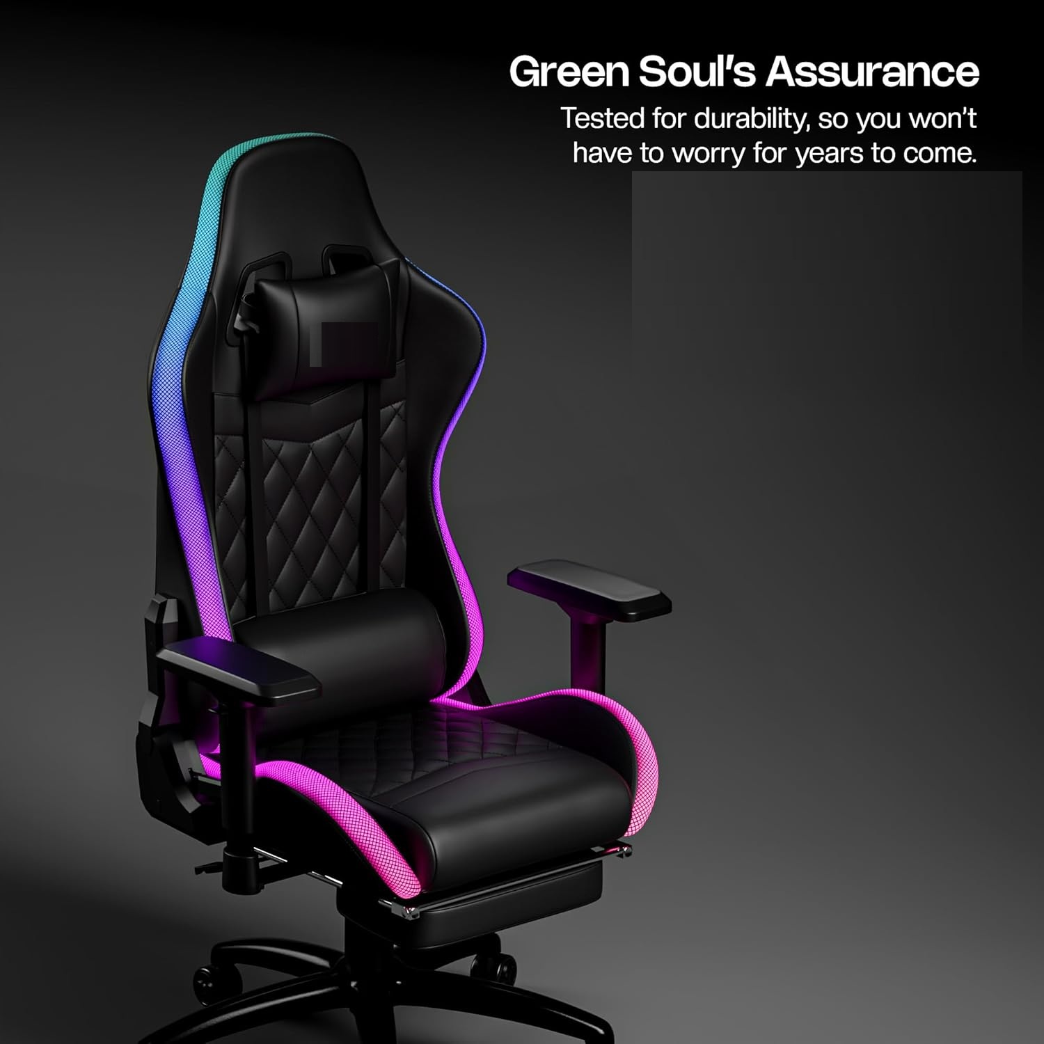 gaming chair with diamond stitched premium pu leatherette upholstery & footrest gaming chair with diamond stitched premium pu leatherette upholstery & footrest