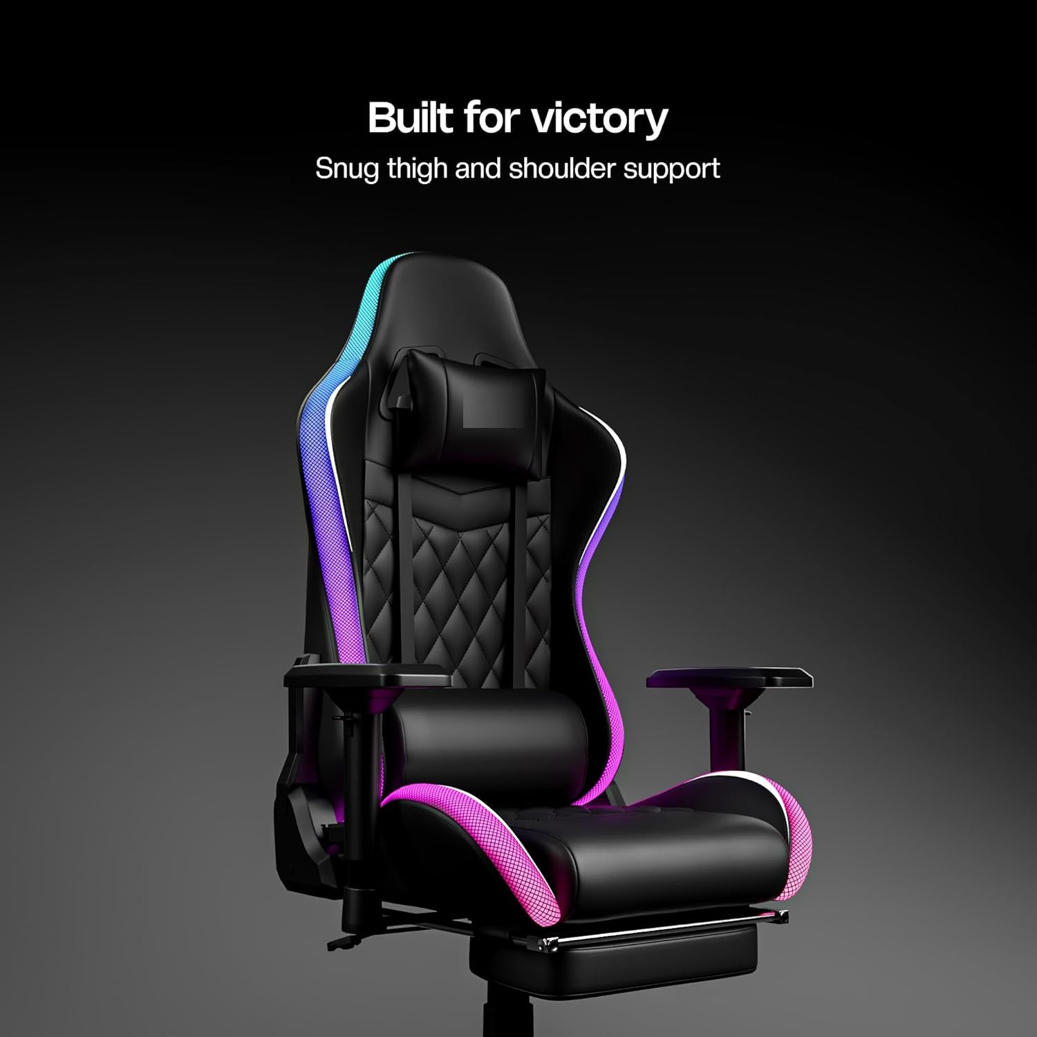 gaming chair with diamond stitched premium pu leatherette upholstery & footrest gaming chair with diamond stitched premium pu leatherette upholstery & footrest
