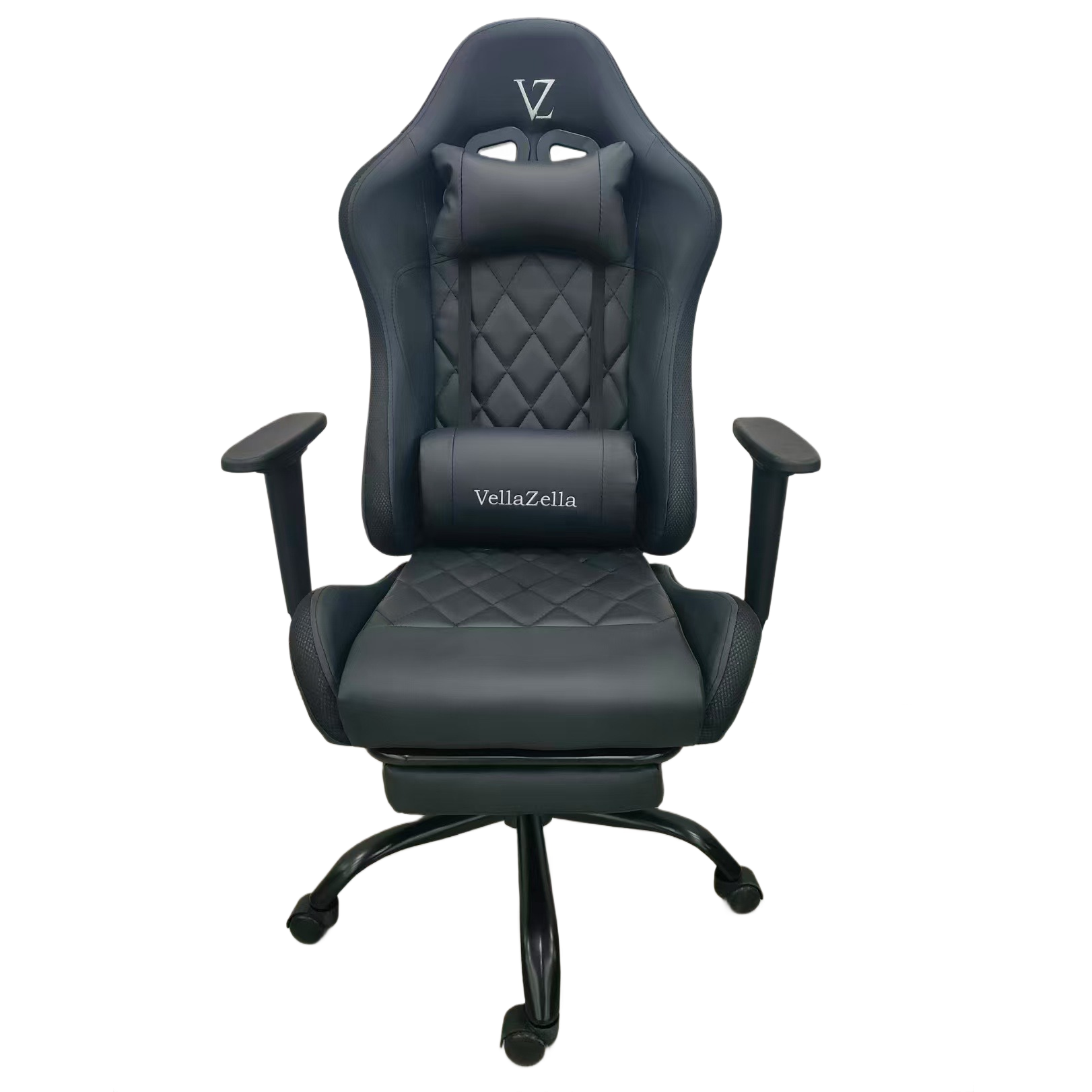 gaming chair with diamond stitched premium pu leatherette upholstery & footrest gaming chair with diamond stitched premium pu leatherette upholstery & footrest