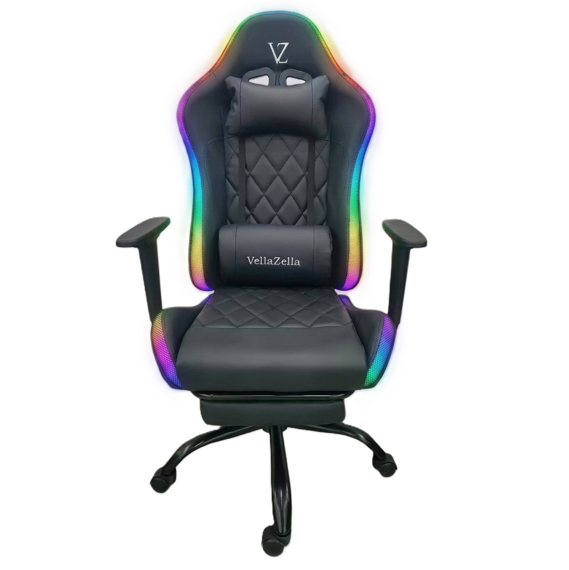 gaming chair with diamond stitched premium pu leatherette upholstery & footrest gaming chair with diamond stitched premium pu leatherette upholstery & footrest