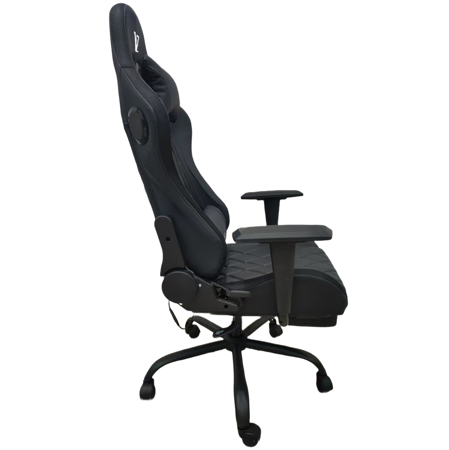 gaming chair pu leatherette with led light and inbuilt speaker adjustable armrest, swivel chair with footrest gaming chair pu leatherette with led light and inbuilt speaker adjustable armrest, swivel chair with footrest