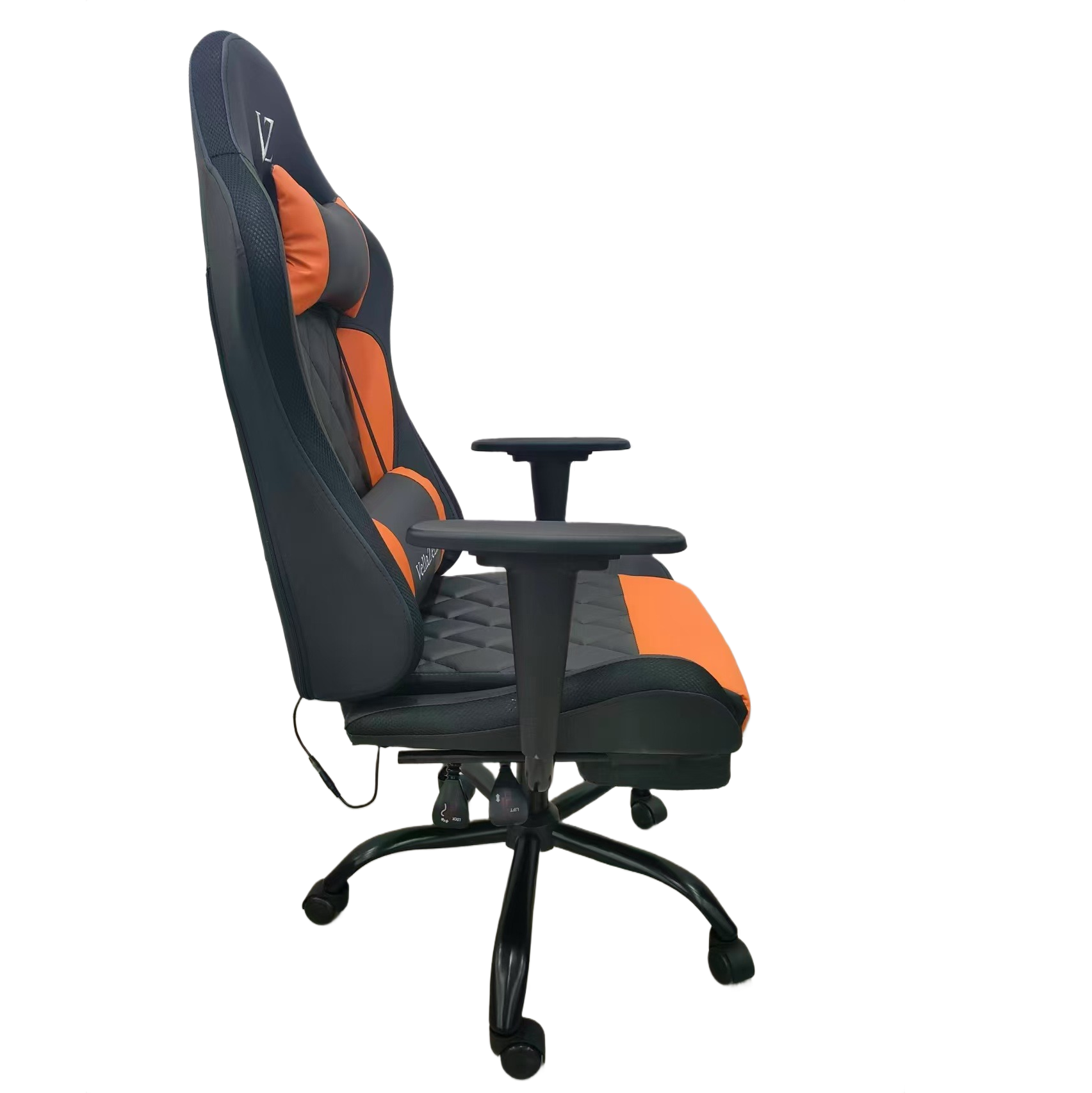 gaming chair with diamond stitched premium pu leatherette upholstery & footrest gaming chair with diamond stitched premium pu leatherette upholstery & footrest