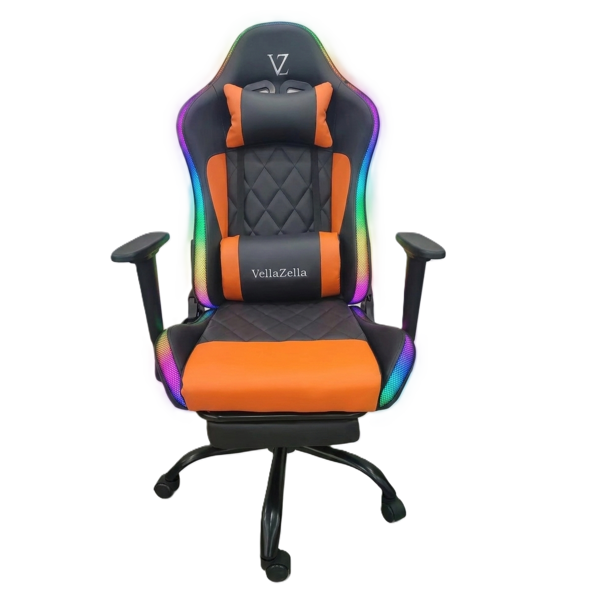 gaming chair with diamond stitched premium pu leatherette upholstery & footrest gaming chair with diamond stitched premium pu leatherette upholstery & footrest