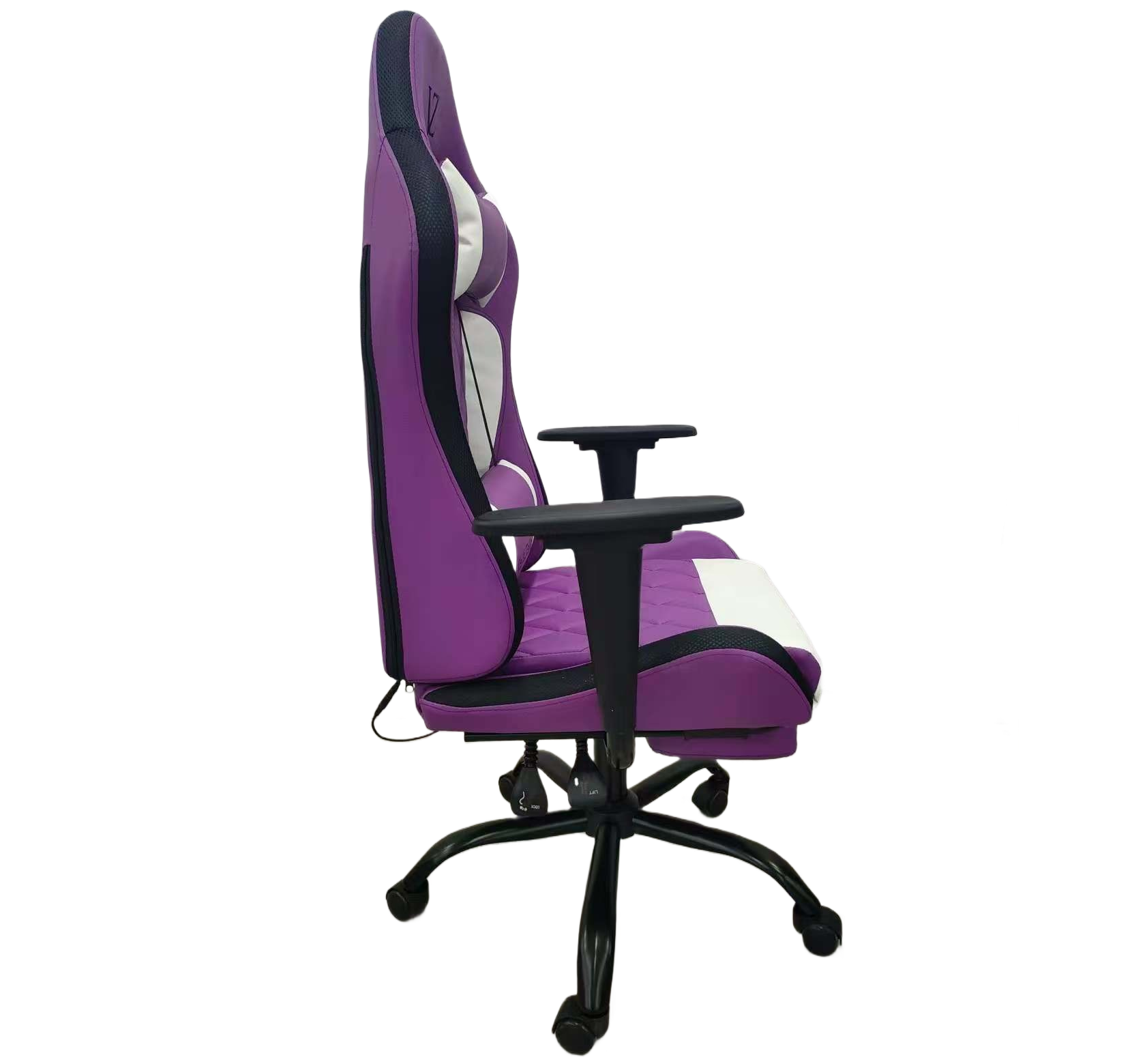 gaming chair with diamond stitched premium pu leatherette upholstery & footrest gaming chair with diamond stitched premium pu leatherette upholstery & footrest