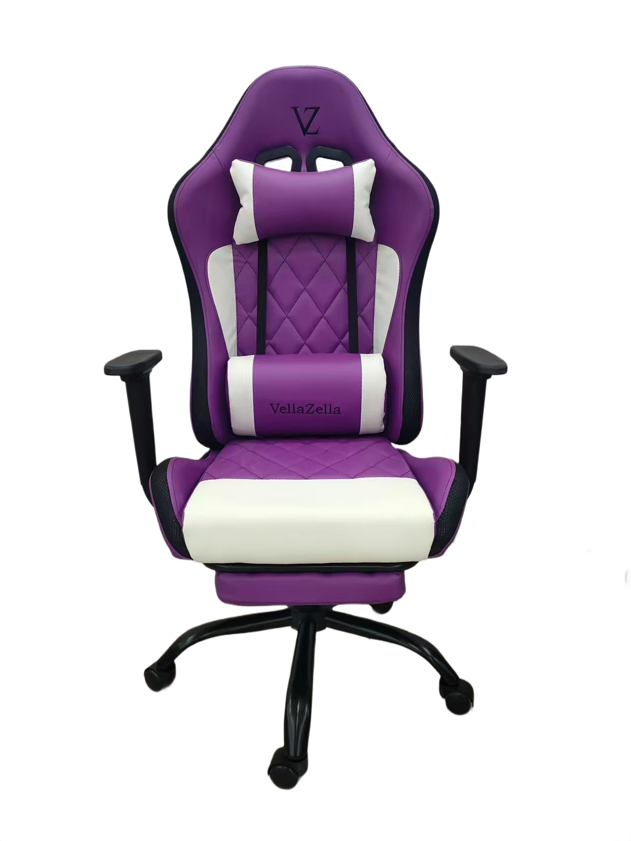 gaming chair with diamond stitched premium pu leatherette upholstery & footrest gaming chair with diamond stitched premium pu leatherette upholstery & footrest