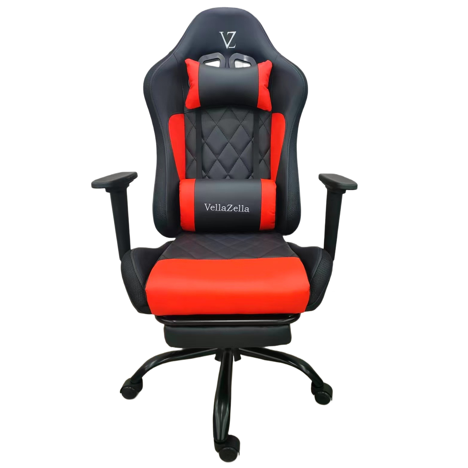 gaming chair with diamond stitched premium pu leatherette upholstery & footrest gaming chair with diamond stitched premium pu leatherette upholstery & footrest