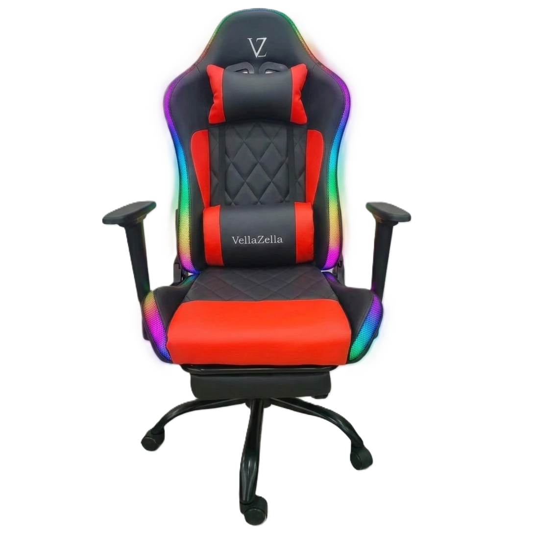 gaming chair with diamond stitched premium pu leatherette upholstery & footrest gaming chair with diamond stitched premium pu leatherette upholstery & footrest